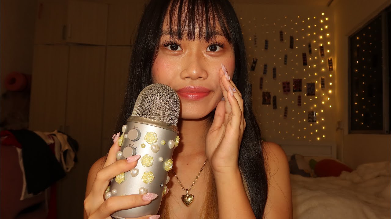 ASMR close to the mic whisper rambling 🥂ྀི˚.༘⋆ (no mid-roll ads, high sensitivity)