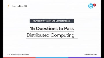 How to Pass/Score in Distributed Computing ( DC ) Sem-8 Computer | Mumbai University