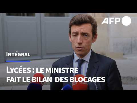 INTÉGRAL | Blocage des lycées: 735 établissements perturbés vendredi