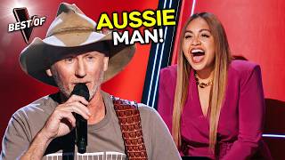 The Most Australian Man Alive... Coaches Were OBSESSED | The Voice