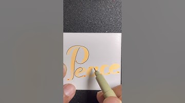 How to write ✍️ Peace in cursive writing #peace #cursivewriting #shorts #calligraphytipsandtricks