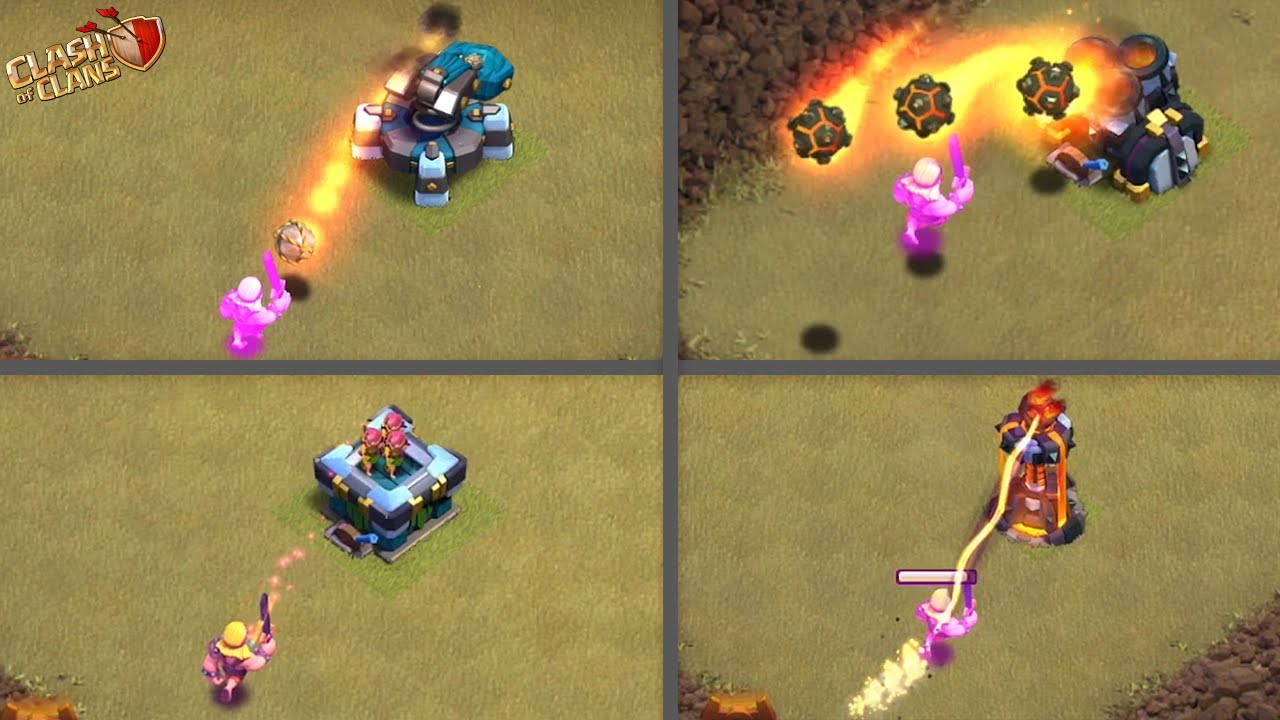 MAX SUPER BARBARIAN vs ALL LEVEL DEFENCES | CLASH OF CLANS | |