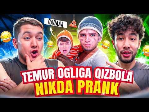 Qizbola akkauntda teotemurdi o'g'liga prank 😱 qiz kim..? bola kim..?