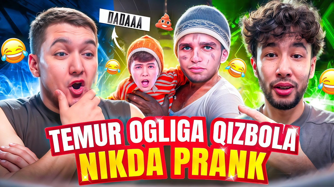 Qizbola akkauntda teotemurdi o'g'liga prank 😱 qiz kim..? bola kim..?