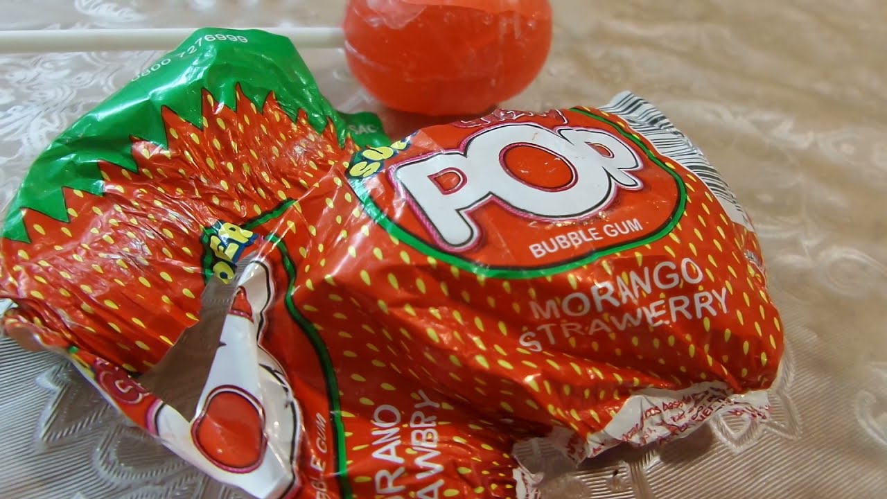 i Клубничная карамель с жевательной резинкой  Strawberry Caramel with Chewing Gum Украинa 20210329