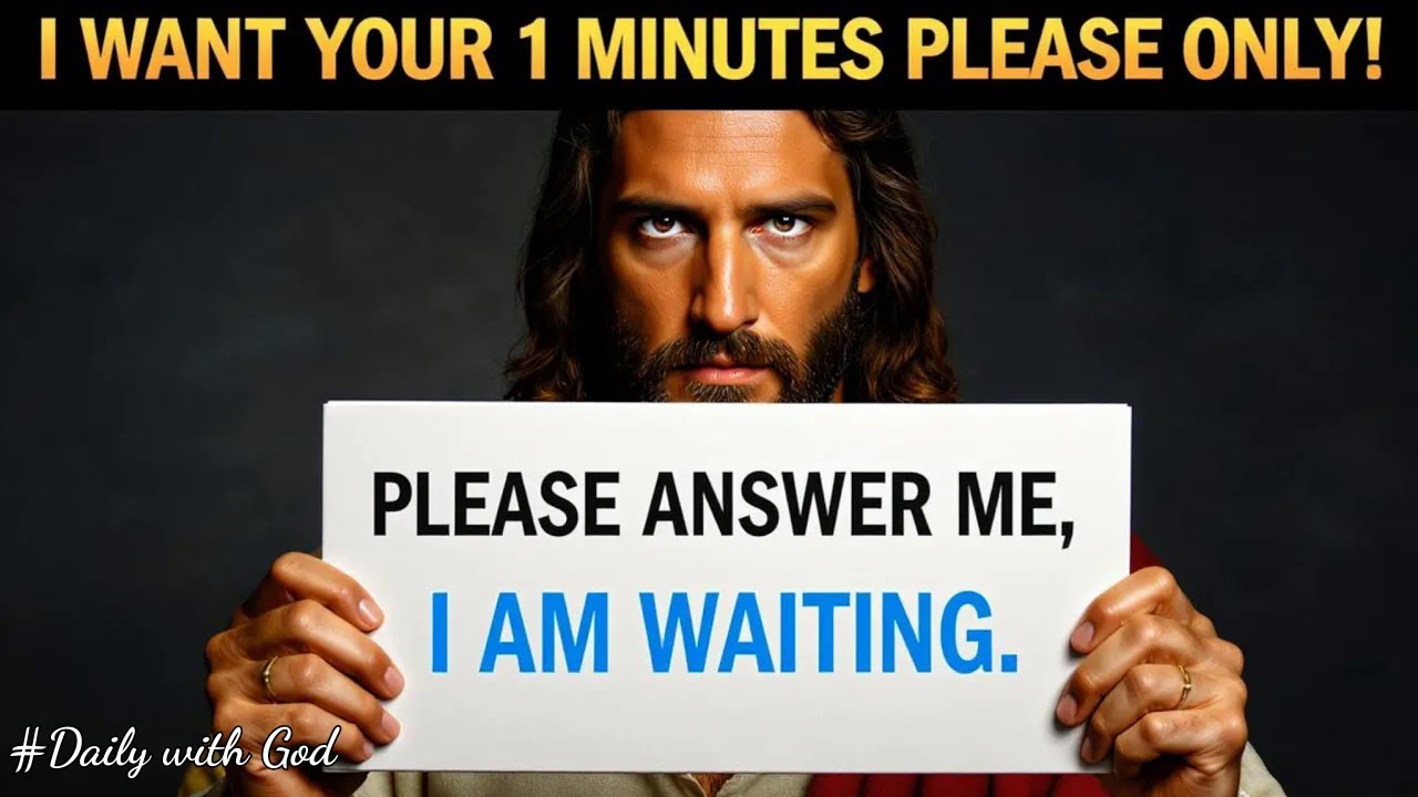 ✝️GOD SAYS;  DON'T LEAVE ME HANGING      GOD'S MESSAGE FOR YOU TODAY