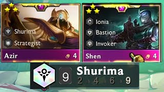 3 star Azir, 3 star Shen ⭐⭐⭐ 9 Shurima! Vs Xayah 3 star| TFT Set 9.5