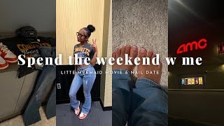Spend the weekend with me | little mermaid movie & nails date !! etc. screenshot 1