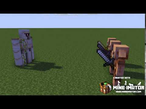 Minecraft アニメ ピグリンvsゴーレム(4K推奨) マインクラフト アニメ マイクラ
