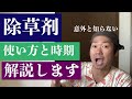 【除草剤】使う時期と回数と選び方を解説します