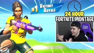 I made a FORTNITE MONTAGE in 24 HOURS...