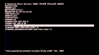 Red hat linux tutorial 26  Static Interface Configuration