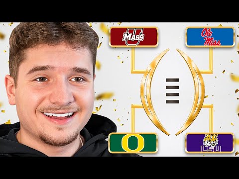 I Tried To Get the WORST School in the CFB Playoffs 