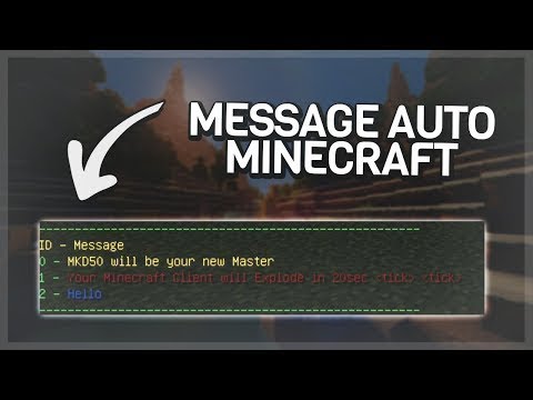 Plugin message automatique dans le chat [MINECRAFT] - YouTube