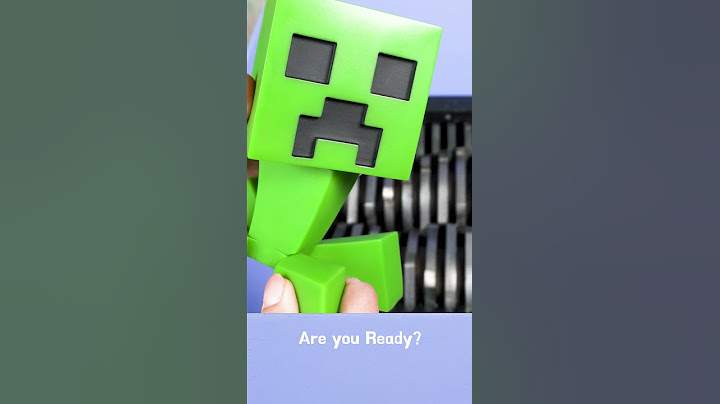 Shredding Minecraft: Will the Creeper explode? #shorts