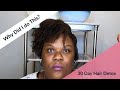 Stressed & Confused after no butters or oils| #30dayHairDetox results