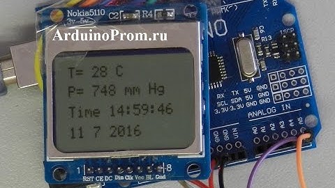 Как подключить дисплей NOKIA 5110 к Arduino