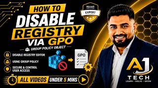 How to Disable Registry Editor via GPO | Active Directory Tutorial