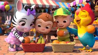 Information Zoe & Friends' Fruit Counting Market! 🍎 | English & Spanish for Kids Guide