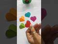 How to make heart with paper craft❤💙💚🧡#pepercraft #heart #shorts #youtubeshorts
