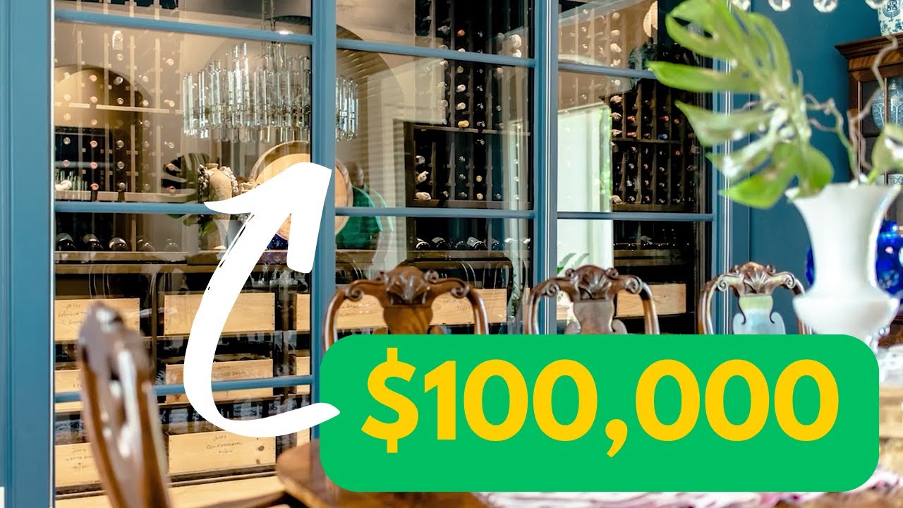 What $100K Gets You in Custom Wine Cellar Design is INSANE!