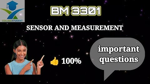 #BM3301 sensor and measurement important questions #anna university 2021 regulation