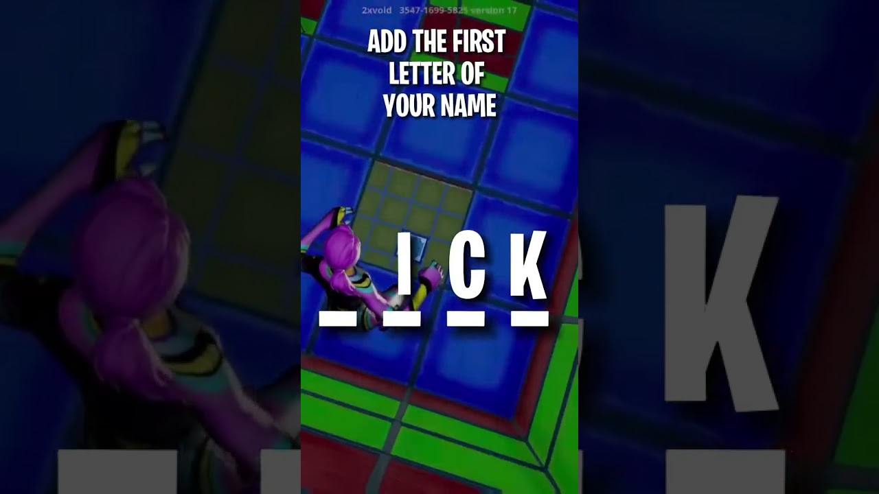 Add The First Letter Of Your Name 👀 