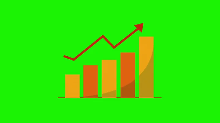 4K Green screen increase chart effect | Chqrt bar animated video effect