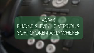 ASMR Phone Survey - 2 versions in 1 | Soft Spoken and Whisper screenshot 2
