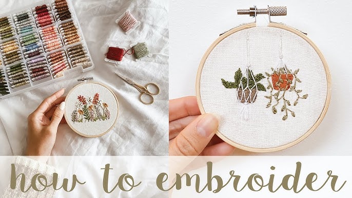 Learn how to load fabric in your hoop I beginner embroidery techniques 