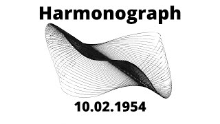 LaHa's Harmonograph is drawing the 10.02.1954
