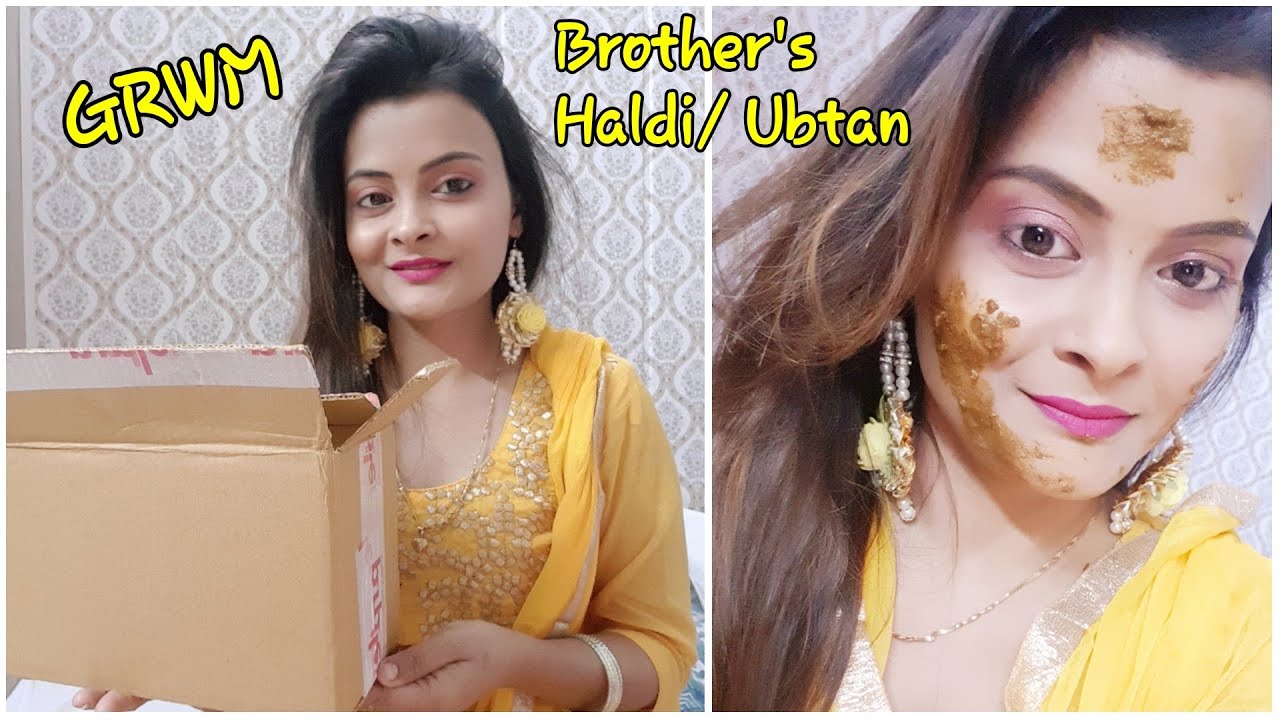 GRWM For Brothers Haldi Ubtan Ceremony Purplle Makeup Haul