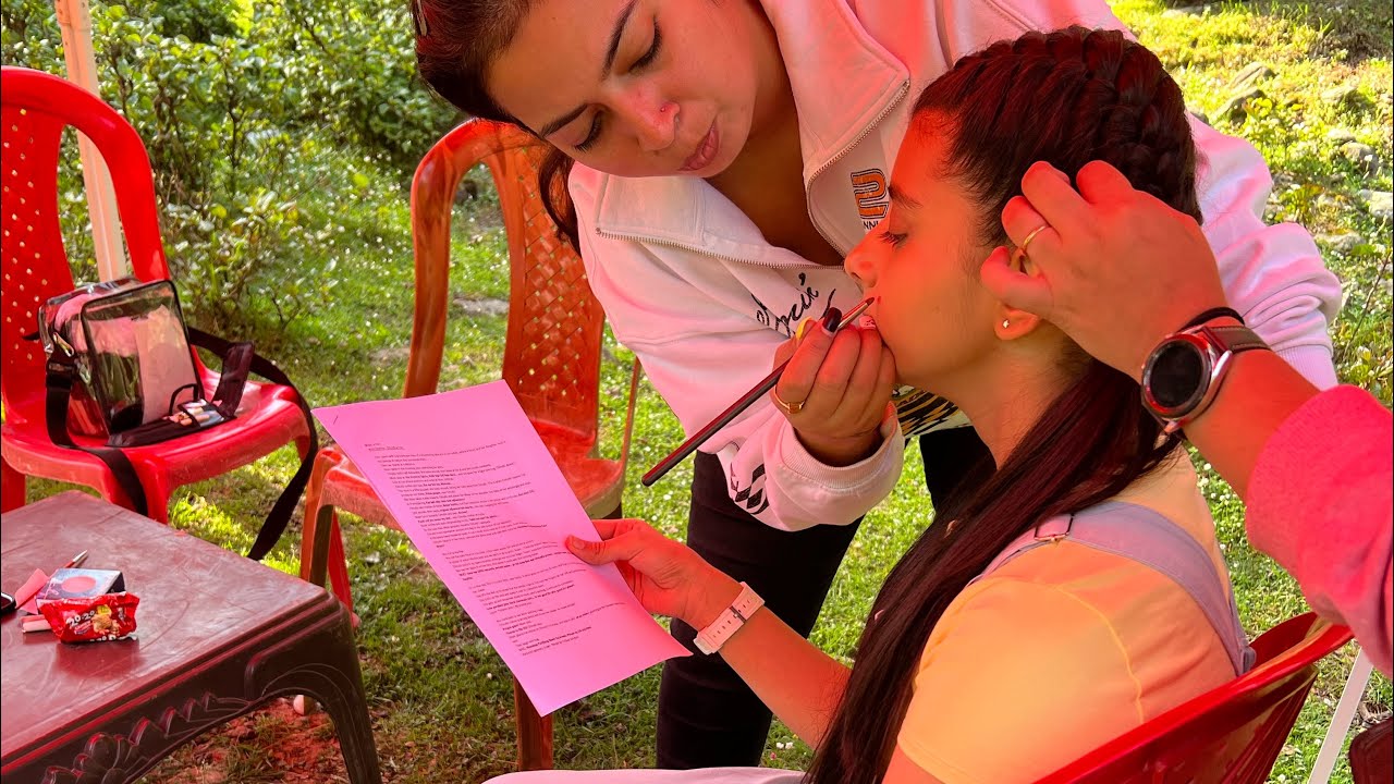 Behind the scenes || himalaya ad shoot || Day 2 || Kashmir || Myra singh