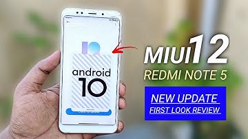 MIUI 12 Android 10 For Redmi Note 5 | New Gestures, Floating Window & More