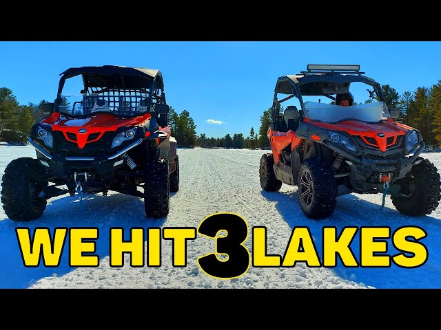 1 Sunny Winter Day - 2 CFMOTO ZFORCE 800s - 3 Frozen Lakes - YouTube