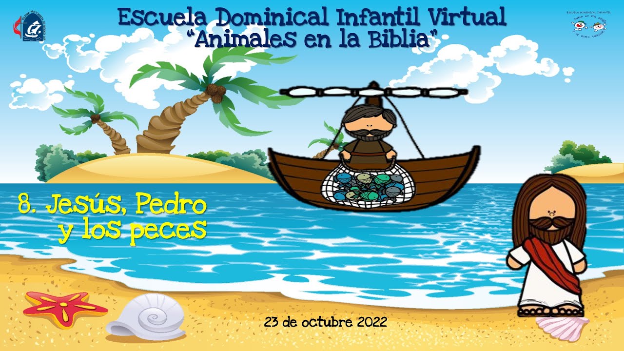 "Jesús, Pedro y los peces" Lucas 511. Marcos 117. Animales en la