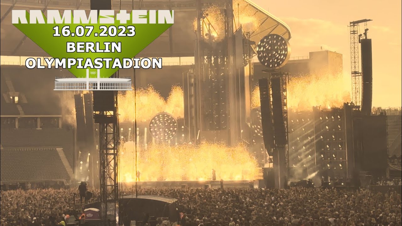 Rammstein Rammlied & Links 2 3 4 live OLYMPIASTADION Berlin 16. 7. 2023 ...