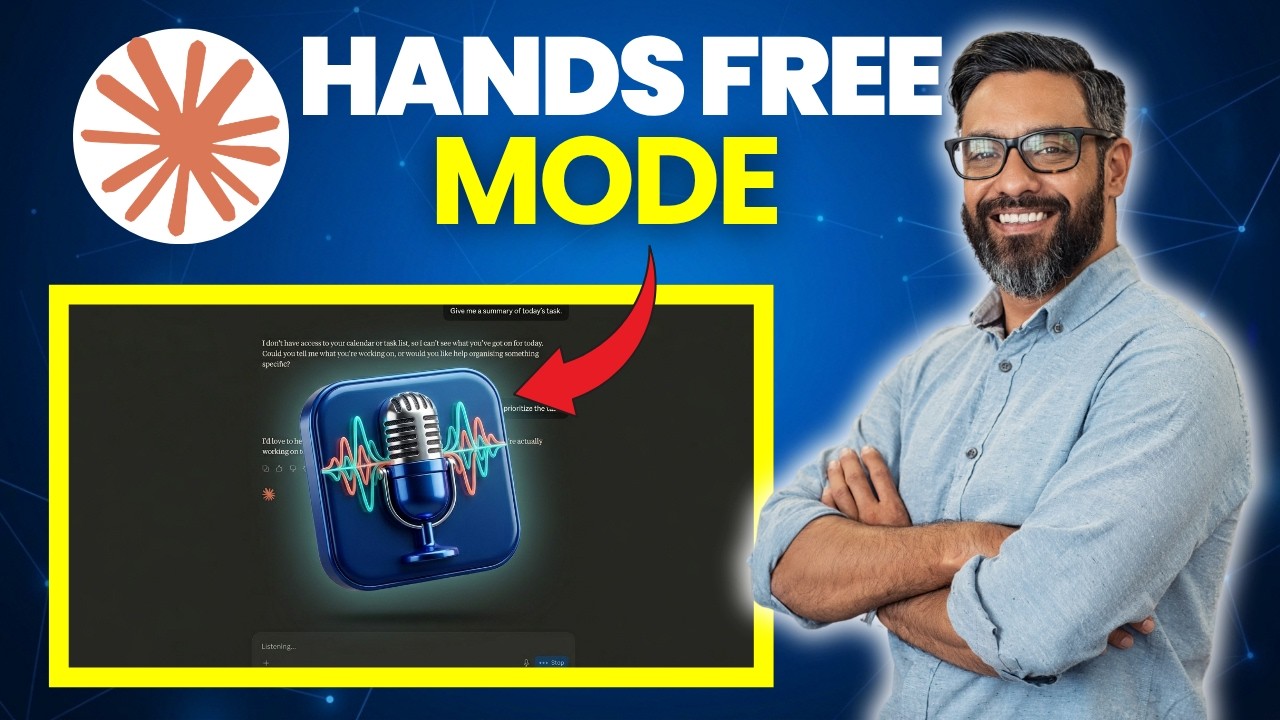 How to Use Claude AI Hands Free Mode - Tutorial - YouTube