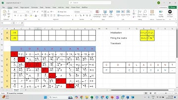 Needleman Wunsch Method for global alignment explained
