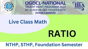 Ratio basic math for sukkur iba nthp test preparation #maths #sukkuribauniversity