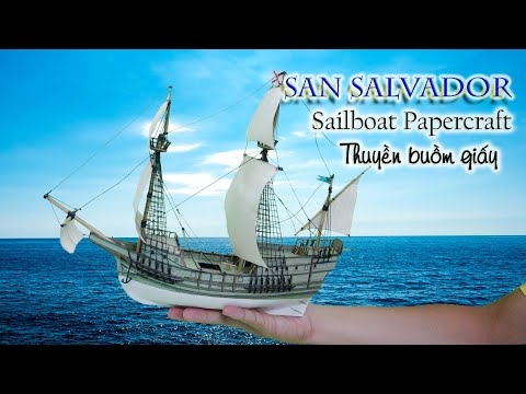 Salvador&rsquo;s paper sailing boat and its history.