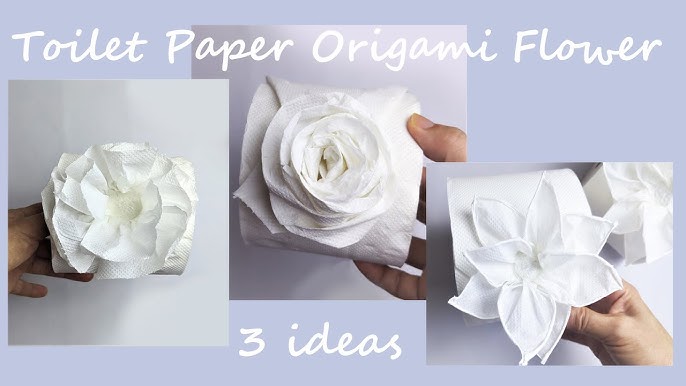 3 Ways to Make Flowers with Toilet Paper - Easy Craft, Thaitrick