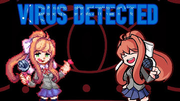 Virus Detected (Detected But Monika And Monika Sing It) | FNF: VS Hex (Downloadable Vocals!)