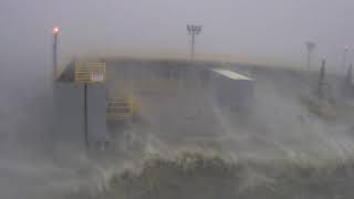 Hurricane Ida and Bubba Dove floodgate in Terrebonne Parish