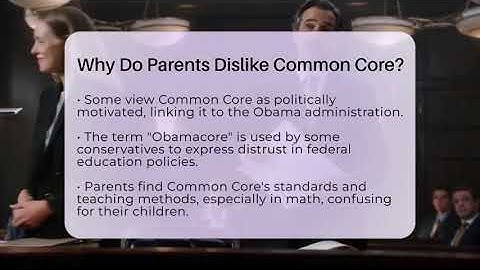Why Do Parents Dislike Common Core? - The Right Politics