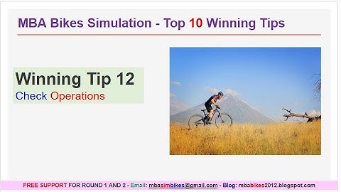 MikesBikes Bikes Simulation guide   Round 1   Part 12