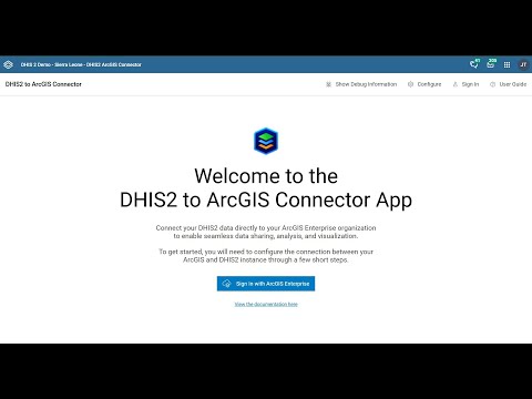 Introduction to the DHIS2 to ArcGIS Connector App