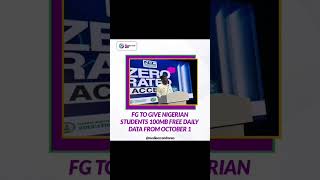 FG TO GIVE NIGERIAN STUDENTS 100MB FREE DAILY DATA FROM OCTOBER 1
