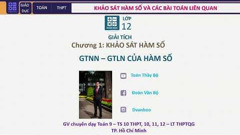 GTLN GTNN của hàm số 1 | Chương 1 | Toán 12