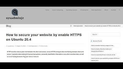 How to secure your website by enable HTTPS on Ubuntu 20.04